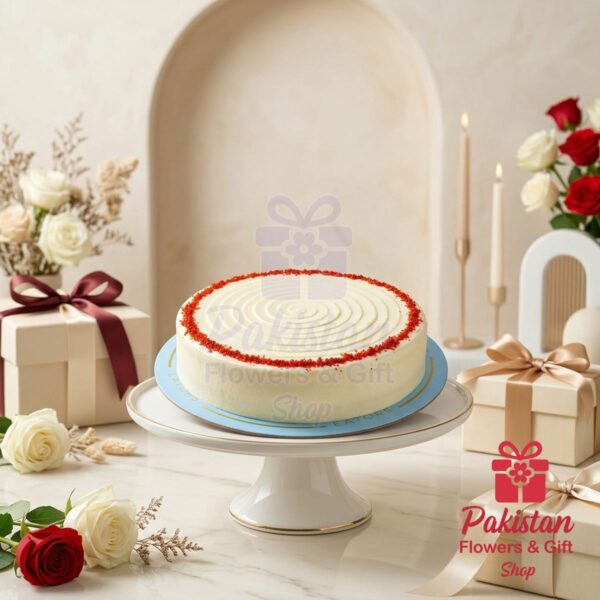 Send Elegant Red Velvet Cake from Layers Bakeshop in Pakistan from abroad