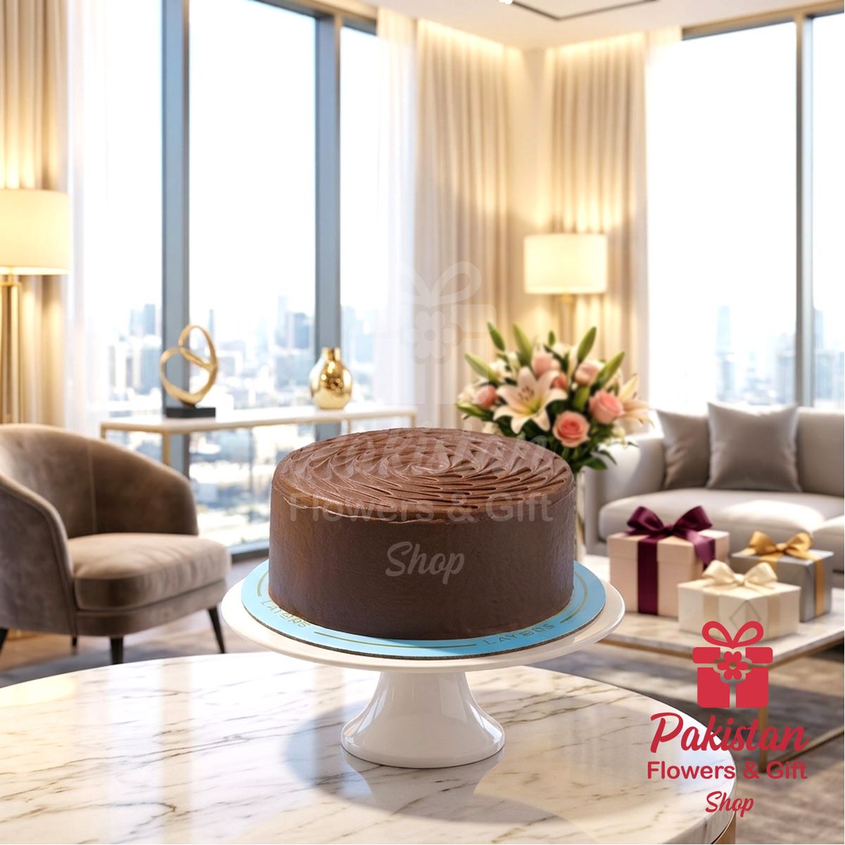 Send Ferrero Classic Chocolate Cake from Layers Bakeshop in Pakistan from abroad